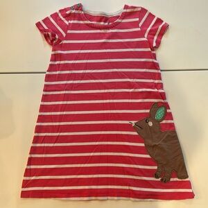 Mini Boden striped bunny dress